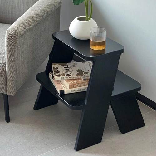 家用梯凳加厚实木人字梯梯椅凳子两用置物架登高楼梯小梯子二步梯