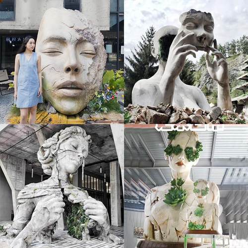 人脸面具玻璃钢雕塑酒吧KTV酒馆餐吧咖啡厅背景墙装饰落地摆件