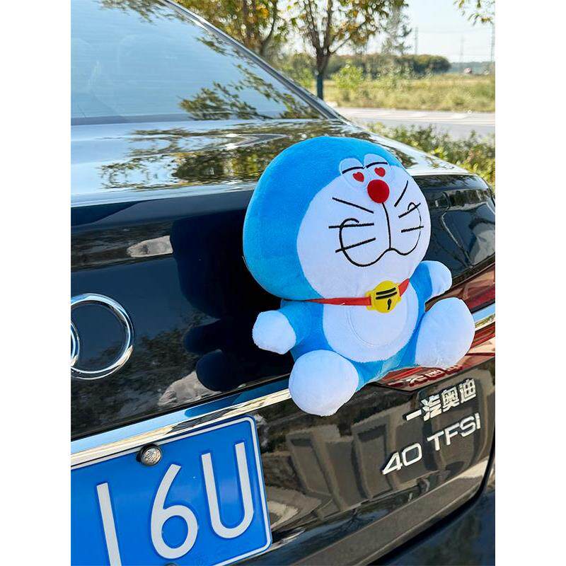 多啦A梦蓝胖子汽车挂件玩偶后备箱尾部装饰品小配件摆件可爱公仔