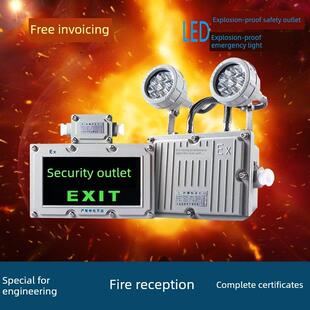新黎明双头消防LED防爆应急灯安全出口灯疏散指示LED照明标志灯
