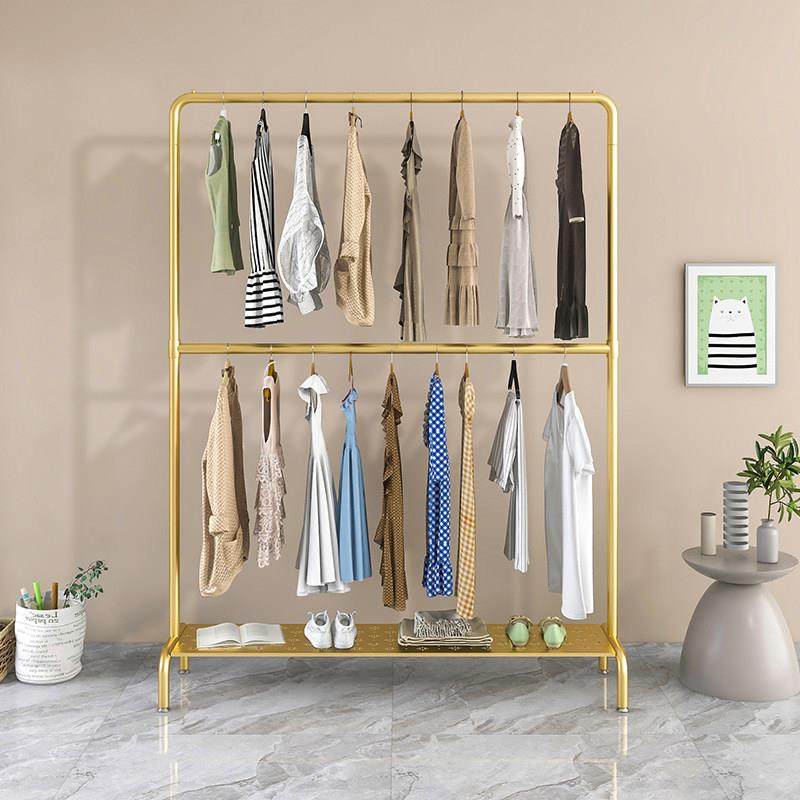 双层晾晒衣架落地卧室内衣帽架房间阳台可升降挂衣杆收纳衣服架子,收纳整理,置地/升降晾晒衣架,淘宝优惠券,粉丝福利购,淘宝优惠卷