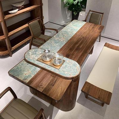 北欧实木茶桌椅组合现代简约家用客厅阳台小户型功夫泡茶台一体