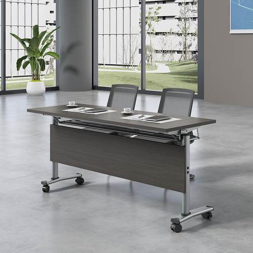 培训桌椅组合折叠会议桌培训机构辅导班课桌椅拼接版条形桌移动桌