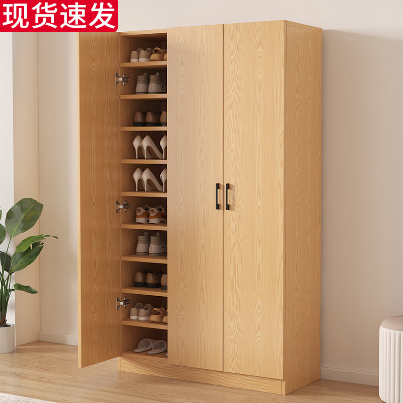 鞋柜家用门口收纳柜一体靠墙新款大容量多层超大实木生态板鞋架,住宅家具,鞋柜,淘宝优惠券,粉丝福利购,淘宝优惠卷