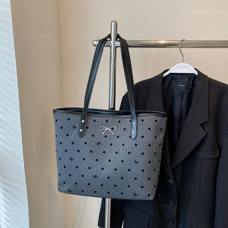 休闲大容量秋冬包包女2024新款流行波点单肩包时尚通勤手提托特包,个性定制/设计服务/DIY,明信片定制,淘宝优惠券,粉丝福利购,淘宝优惠卷