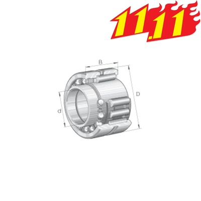 INA NKIB5909滚针/角接触球轴承内45mm外68mm厚34mm