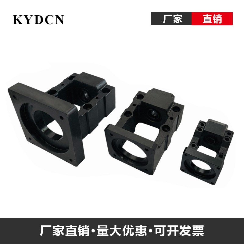 滚珠丝杆滑台模组轴承支撑座固定座57步进电机座伺服60电机一体座