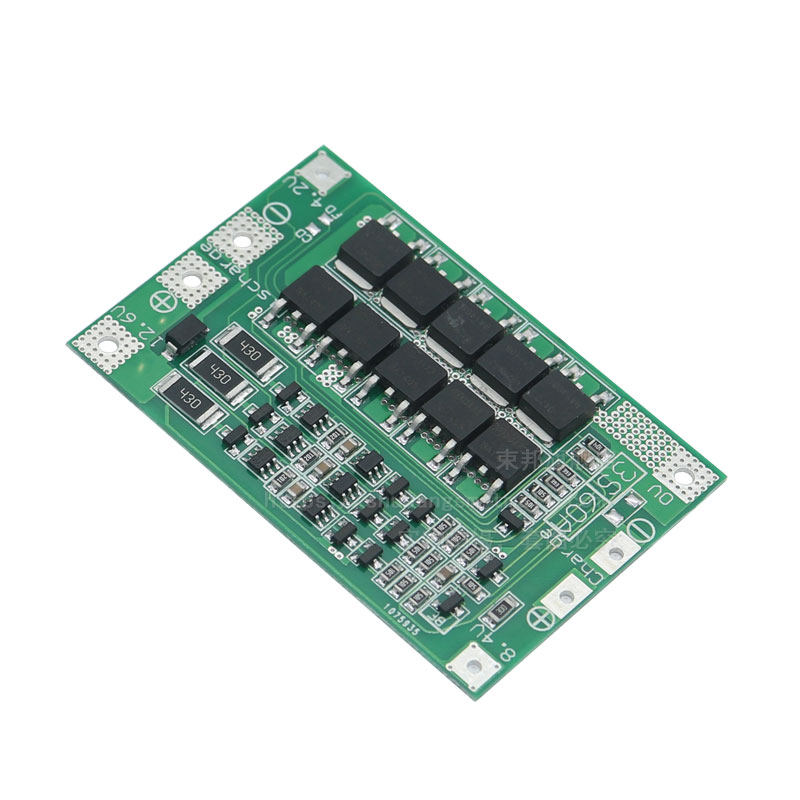 3串11.1V 12.6V 18650锂电池保护板 增强版均衡版 60A电流 分口