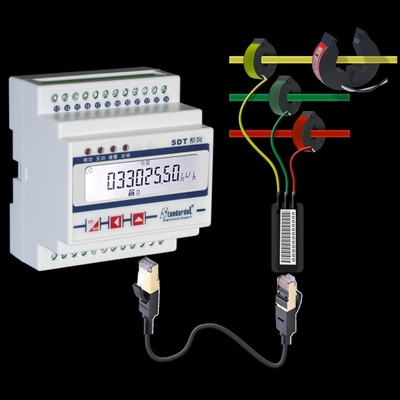 免拆线安装/三相导轨多功能电能表/SDT640-SP/RS485/DL/T645/电表