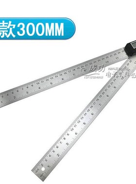 新款不锈钢电子角尺200300mm500m木工数显角度尺360度Z万能角度尺