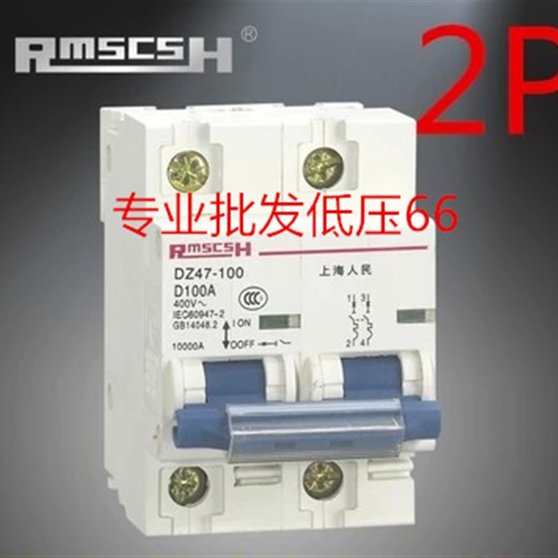 小型断路器 DZ47-100/2P (NC063A/80A/100A)