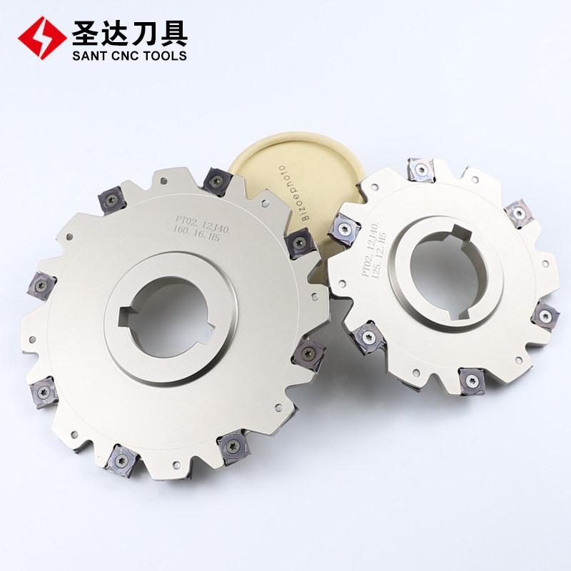 株洲圣达数控三面刃铣刀盘PT02系列参考SMP01-250*6-K50-SN12-24