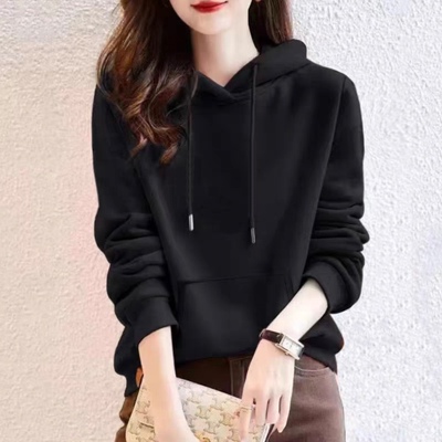 宽松显瘦连帽卫衣女2025年春秋