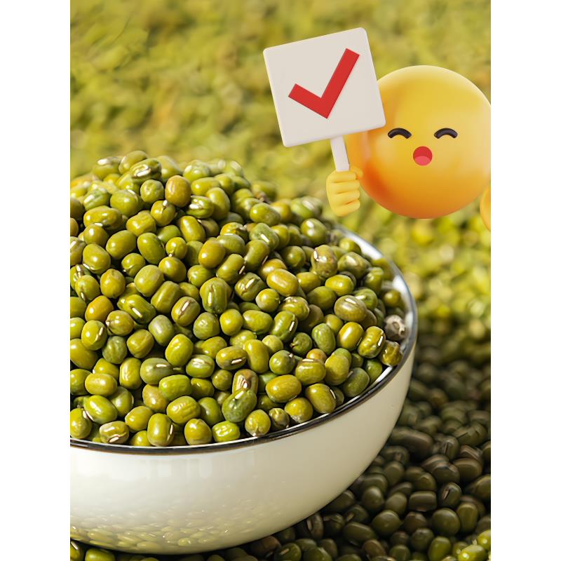 东北绿豆农家薄皮新货易沙易煮绿小豆颗粒饱满粗粮小包装可发芽豆