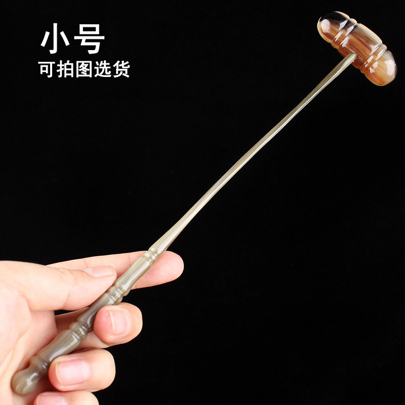 天然牛角弹力按摩锤经络敲打锤子捶肩颈腿部拍打软捶背器养生神器