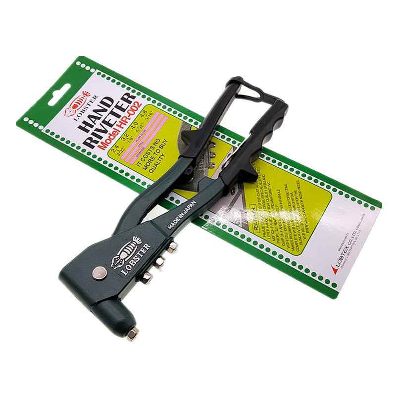 日本LOBSTER单把省力拉钉枪手动铝质抽芯钉钳门窗合页铆接钳