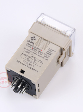 DH48S-1Z时间继电器220V数显 24V12V380V8脚1组延时 控制器送底座