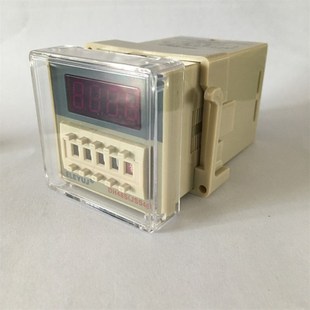 0.01S 正品 AC220V 9999H送底座24V JSS48A数显时间继电器DH48S