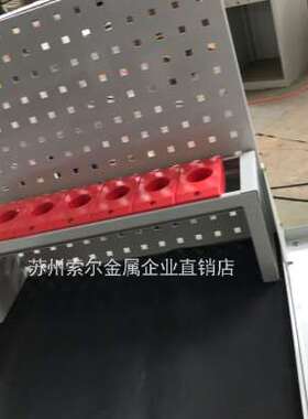 抽屉式工具车方孔挂板BT50刀具车带托盘工具车BT30刀柄柜黑色胶皮