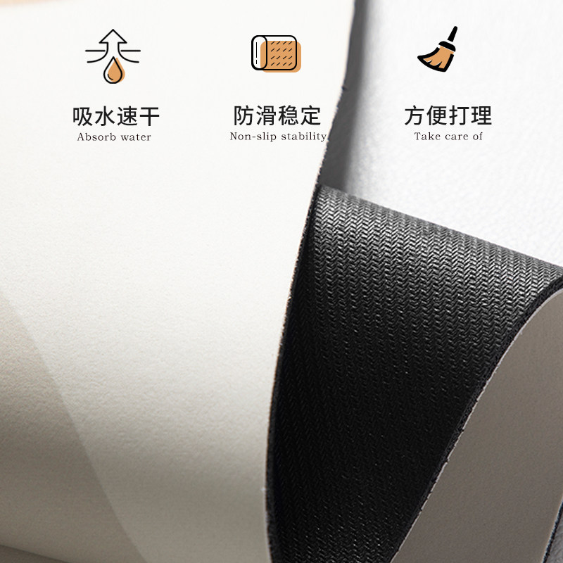 新中式茶席茶台吸水凉垫矽藻泥垫子实木茶桌垫布炕几桌旗禅意沥水