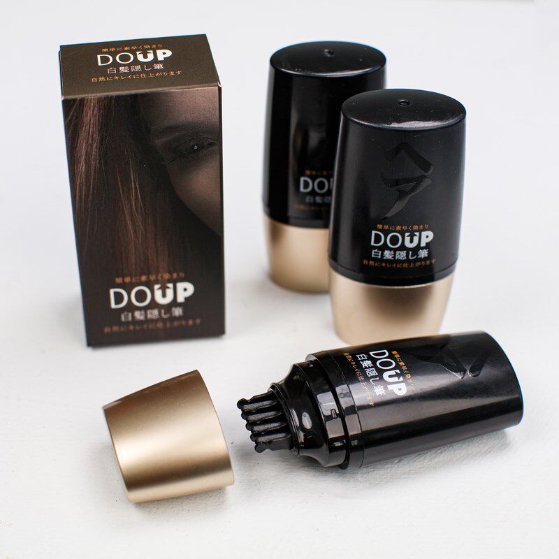 DOUP多爱扑遮盖笔白发遮盖笔一次性遮盖笔即时遮盖植物遮白发