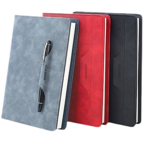 商务记事本文具笔记本本子A5手账本日记本办公B5创意简约皮面定制