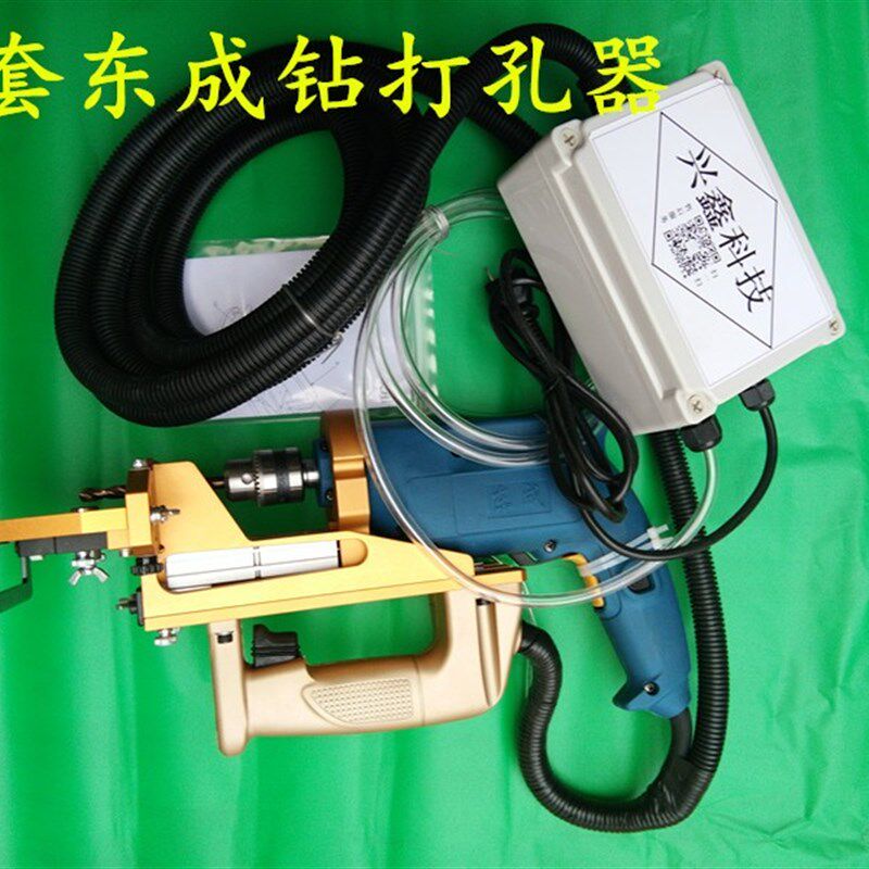雕刻机手提板式家具侧孔机三合一打孔机气动电钻侧孔器气动打孔器图片