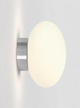 极简白色玻璃壁灯卧室房间阳台玄关衣帽间书房蘑菇暖光柔光灯具