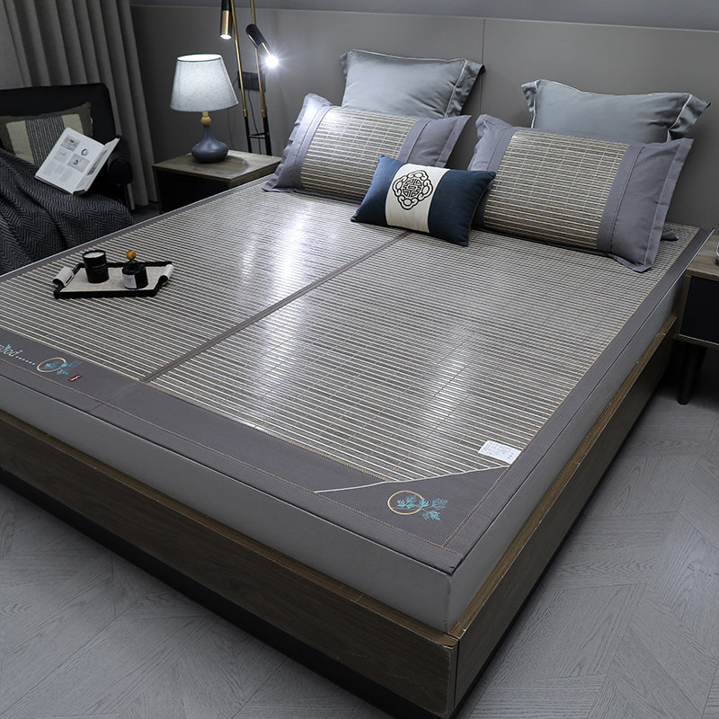 真头青竹子凉席竹席加硬2023夏天新款1米5一米二床上夏季天然家用