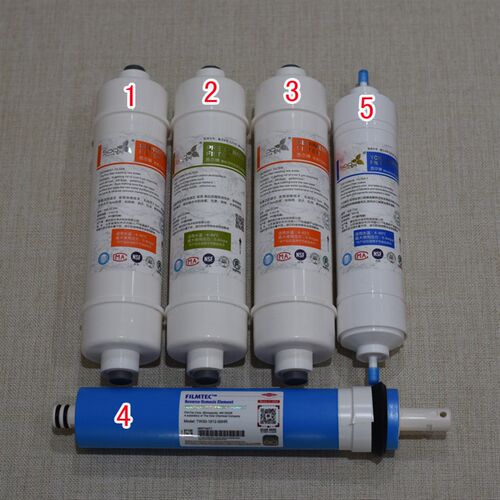 X3系列机器用12345级滤芯,可选配陶氏RO膜