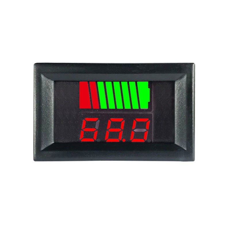 防水电量表 电动车电量显示器 电瓶电压电量仪表锂电池数字指示器