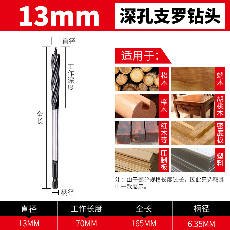 支罗钻钻头木工打孔木板钻孔木头装锁门锁开孔神器工具大全18