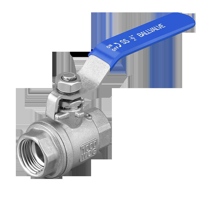 304不锈钢二片式球阀两片式内螺纹4分6分1寸2寸水开关DN15202550