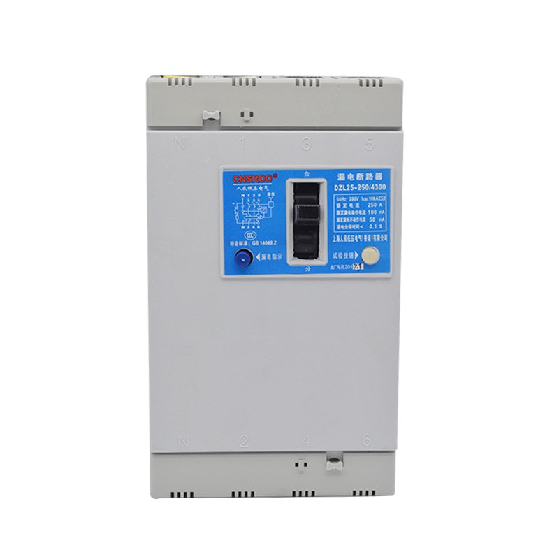 DZL25-200/4300 100A 160A 200A H250A 三相四线漏电断路器380V 4