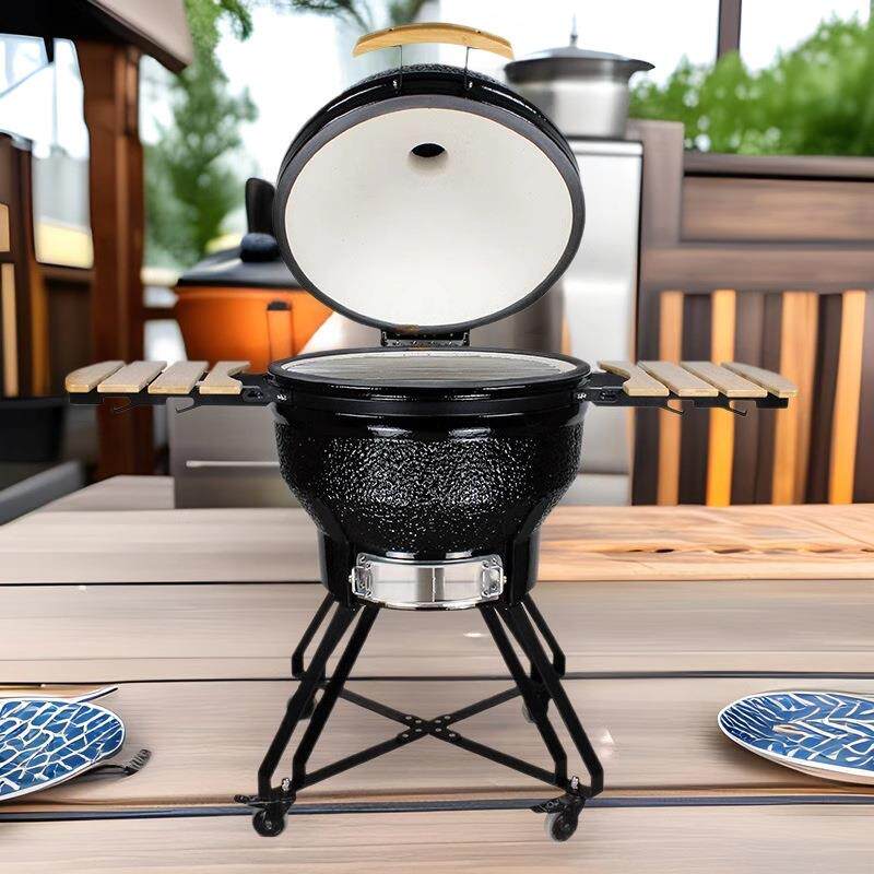 BBQ家用烧烤炉26英寸陶瓷烧烤炉大型别墅烤炉庭院聚餐烟熏烤鸡炉