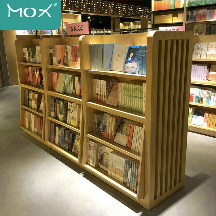 大型落地隔断木质满墙置物双面展示柜图书馆摆放多层书籍书柜