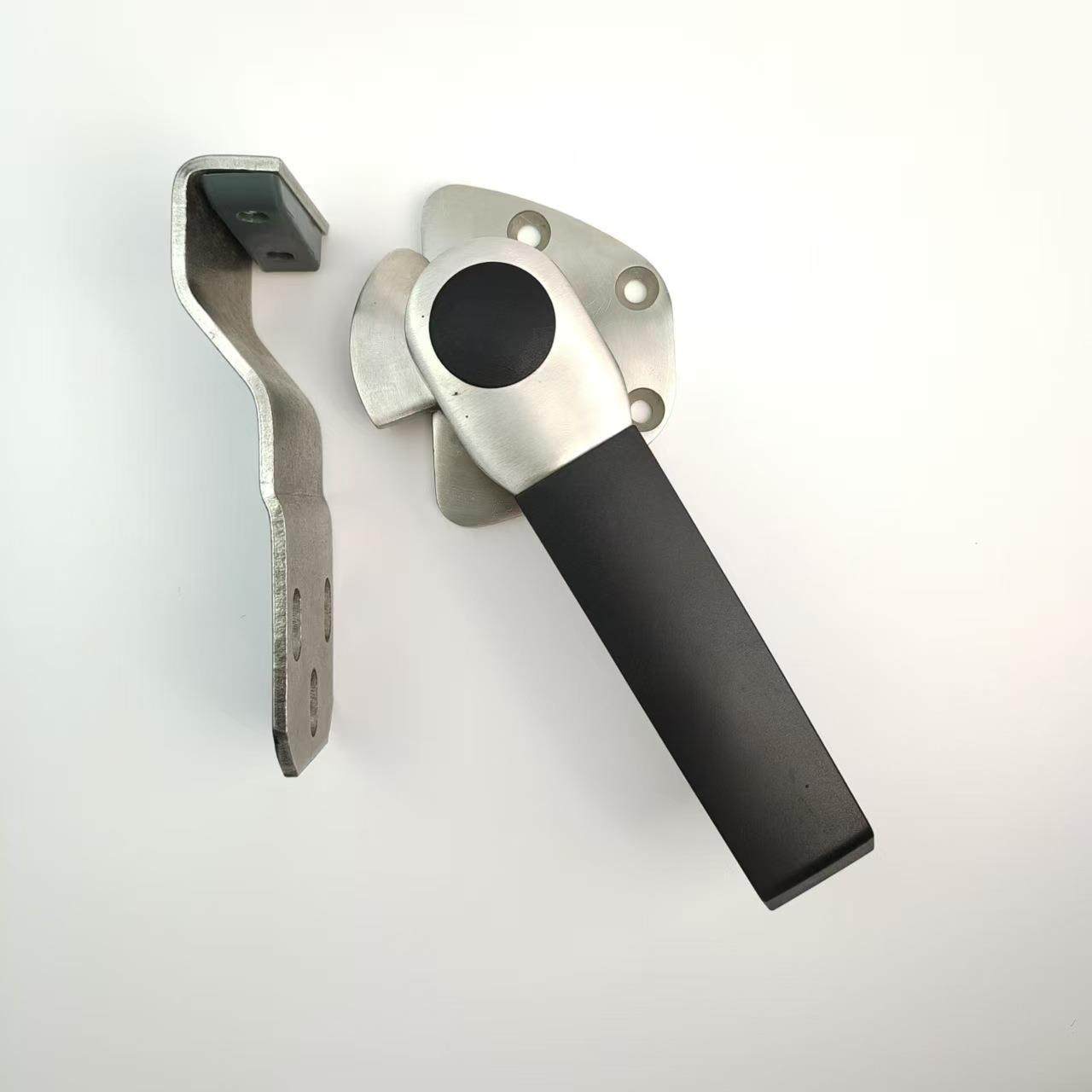 27黑包胶防滑手柄不锈钢海鲜蒸饭柜门把手蒸饭车拉手工业设备门锁,金属材料及制品,金属加工件/五金加工件,淘宝优惠券,粉丝福利购,淘宝优惠卷