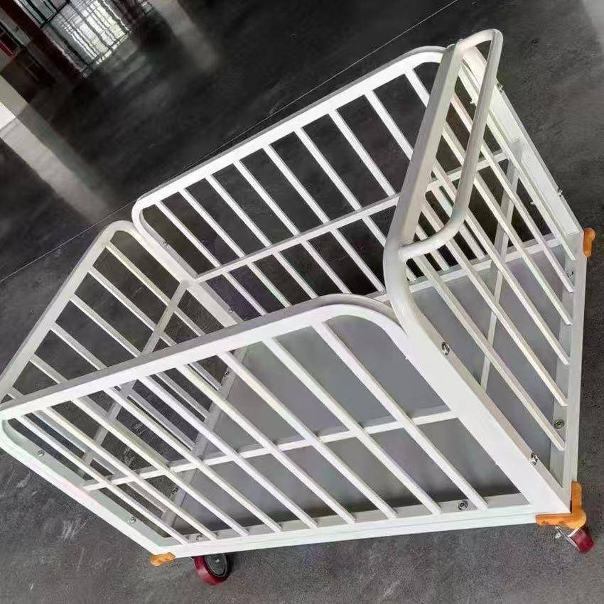 服装厂专用成品翻门周转车裁片平板车间手推车手拉推车工具