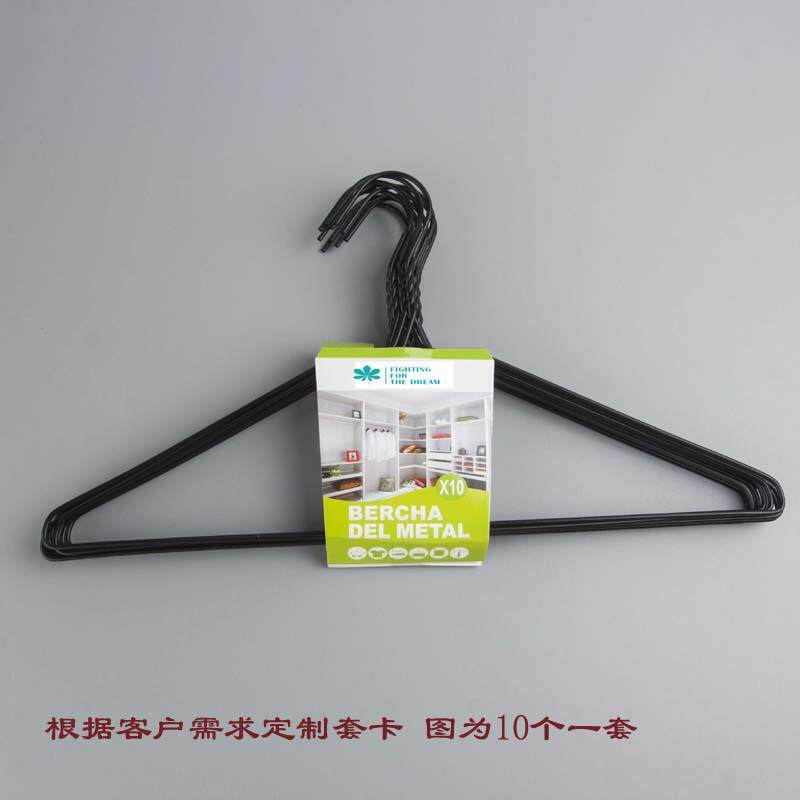 400个装16寸3.0mm铁丝包塑衣架可以做带客户LOGO纸卡干洗工厂干洗
