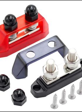 厂家直供M10 接线柱带盖汇线排红黑套装汇线排改装配件接线排汇排