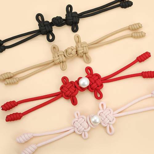 中式盘扣女装上衣珍珠扣流苏纽扣中国结搭扣对扣大衣外套扣子