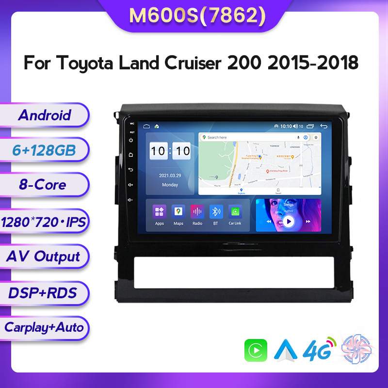 适用于丰田Land Cruiser200 15-18款安卓大屏中控车载导航屏幕