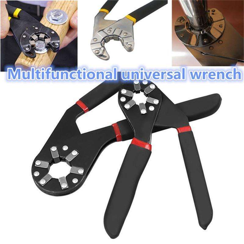 6 In/8 In Adjustable Spanner Wrench Open Car Repair Tool Uni