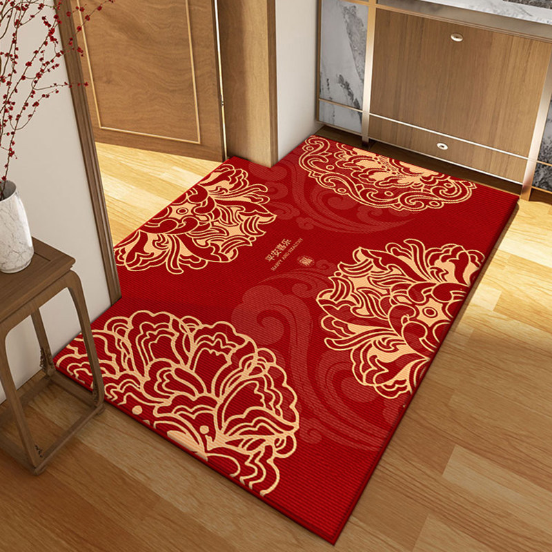 红色大门入户地毯门垫进门垫子地垫入户门垫家用中式门口脚垫鞋垫,居家布艺,入户地垫,淘宝优惠券,粉丝福利购,淘宝优惠卷