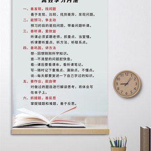 家规家训挂画学习氛围书法卷轴画家规励志标语定制动漫海报装饰