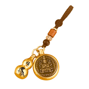 【十二生肖】八大守护神本命佛转转手把件汽车钥匙扣挂件随身挂饰