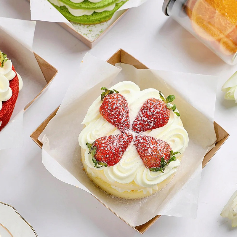 网红盒子蛋糕包装盒蛋糕卷甜品提拉米苏烘焙西点面包方形打包盒子