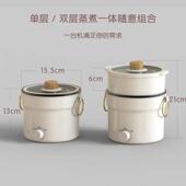 小功率快煮锅学生宿舍迷你电饭锅寝室单人多功能料理锅电火锅200W