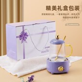 玻璃大容量烧水杯加热恒温迷你电炖杯办公室花茶养生杯热牛奶神器