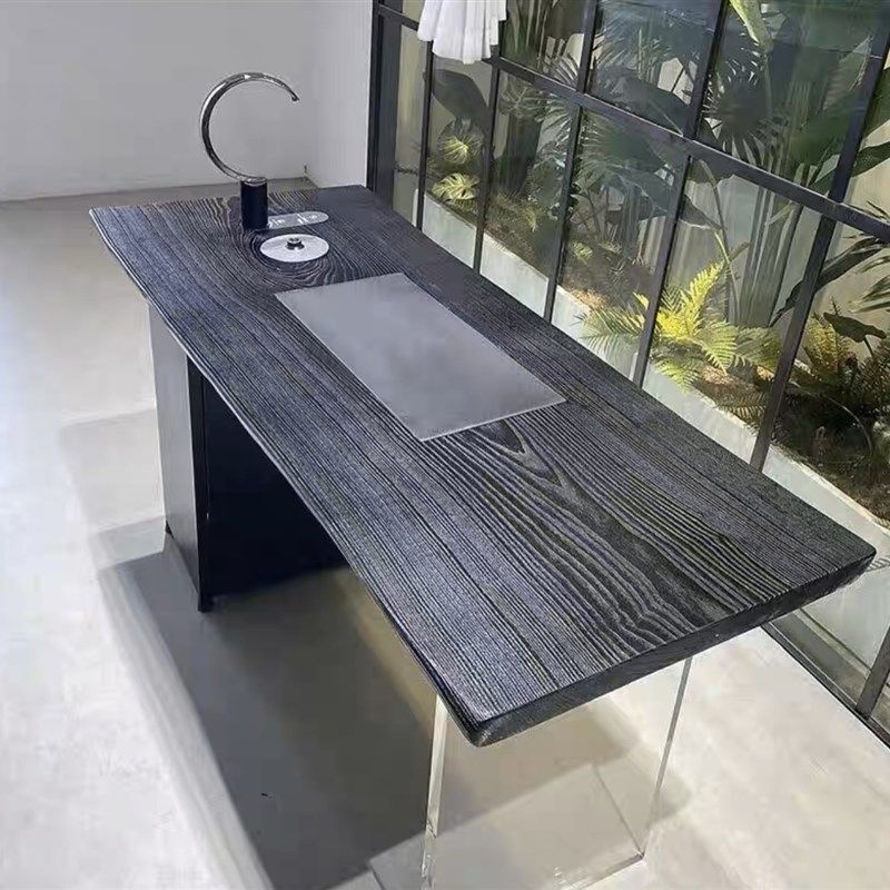 碳化松木板桌板侘寂风桌面板黑色原木板设计师餐桌书桌实木板,住宅家具,家用茶台/茶桌,淘宝优惠券,粉丝福利购,淘宝优惠卷